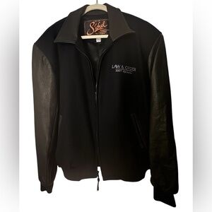 Law & Order RARE 200th Episode Sichel Crew Bomber Jacket – Black Size Large